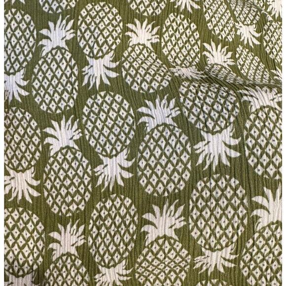 Boden Size 12T Tall Pineapple Print Alice Faux Wrap Romper Jumpsuit Belted Pea - Picture 5 of 7